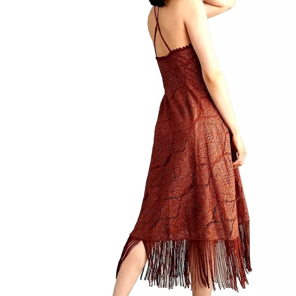 Anthropologie Bhanuni by Jyoti Crochet Fringe Dress 2 - Picture 2 of 10